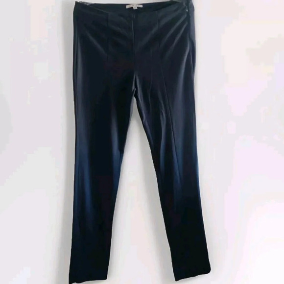 CAbi S Navy Blue front seam straight leg Legging Ponte Sz 8 Office Preppy - Picture 3 of 7